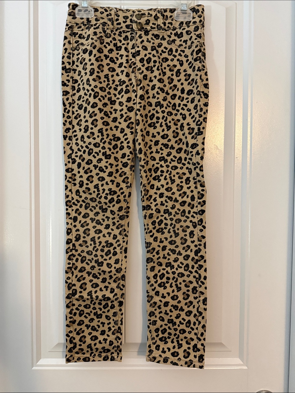 Sonoma Girls' Leopard Print Skinny Jeans - Tan & Black
